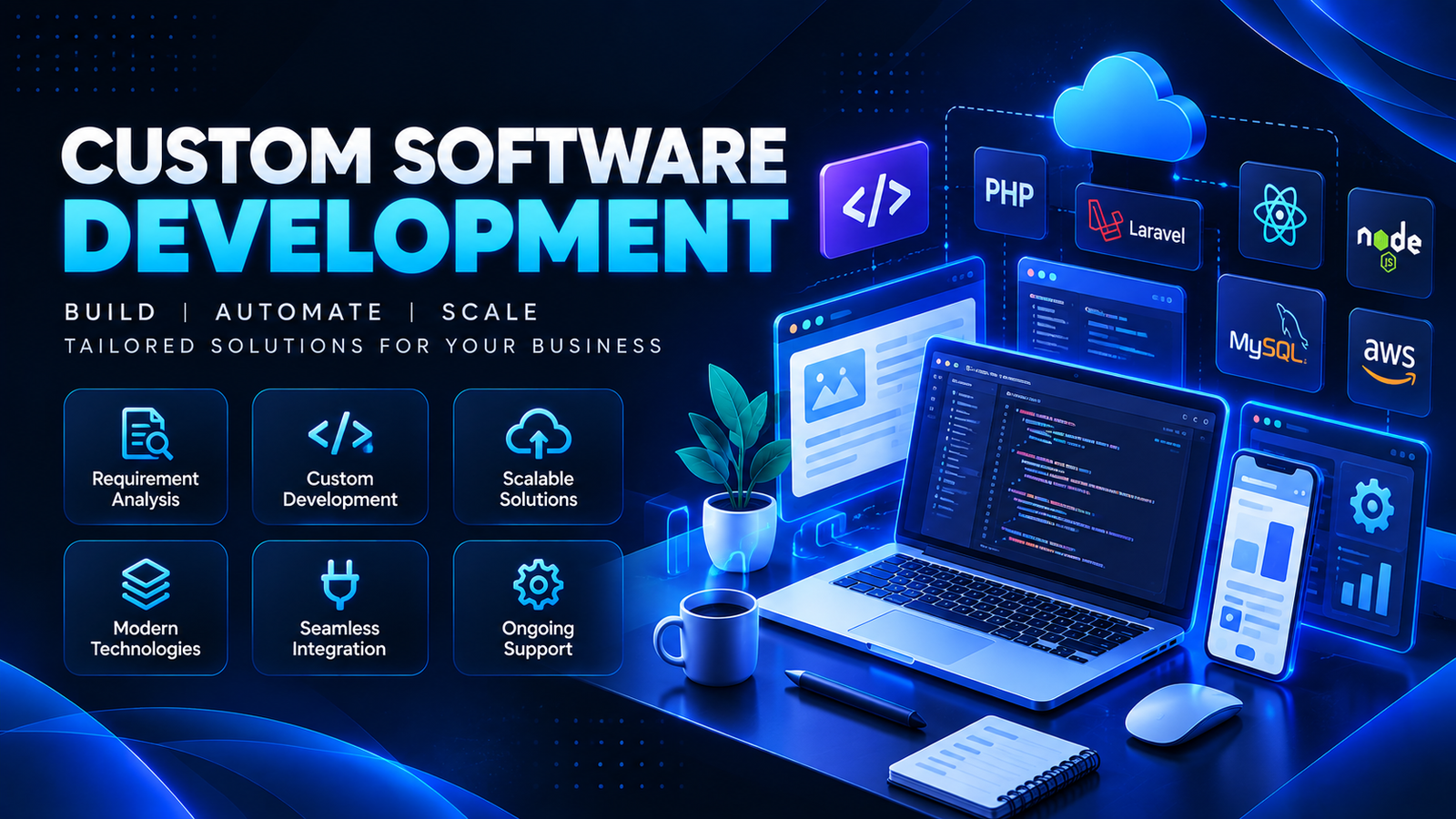 Custom software development and business automation solutions
