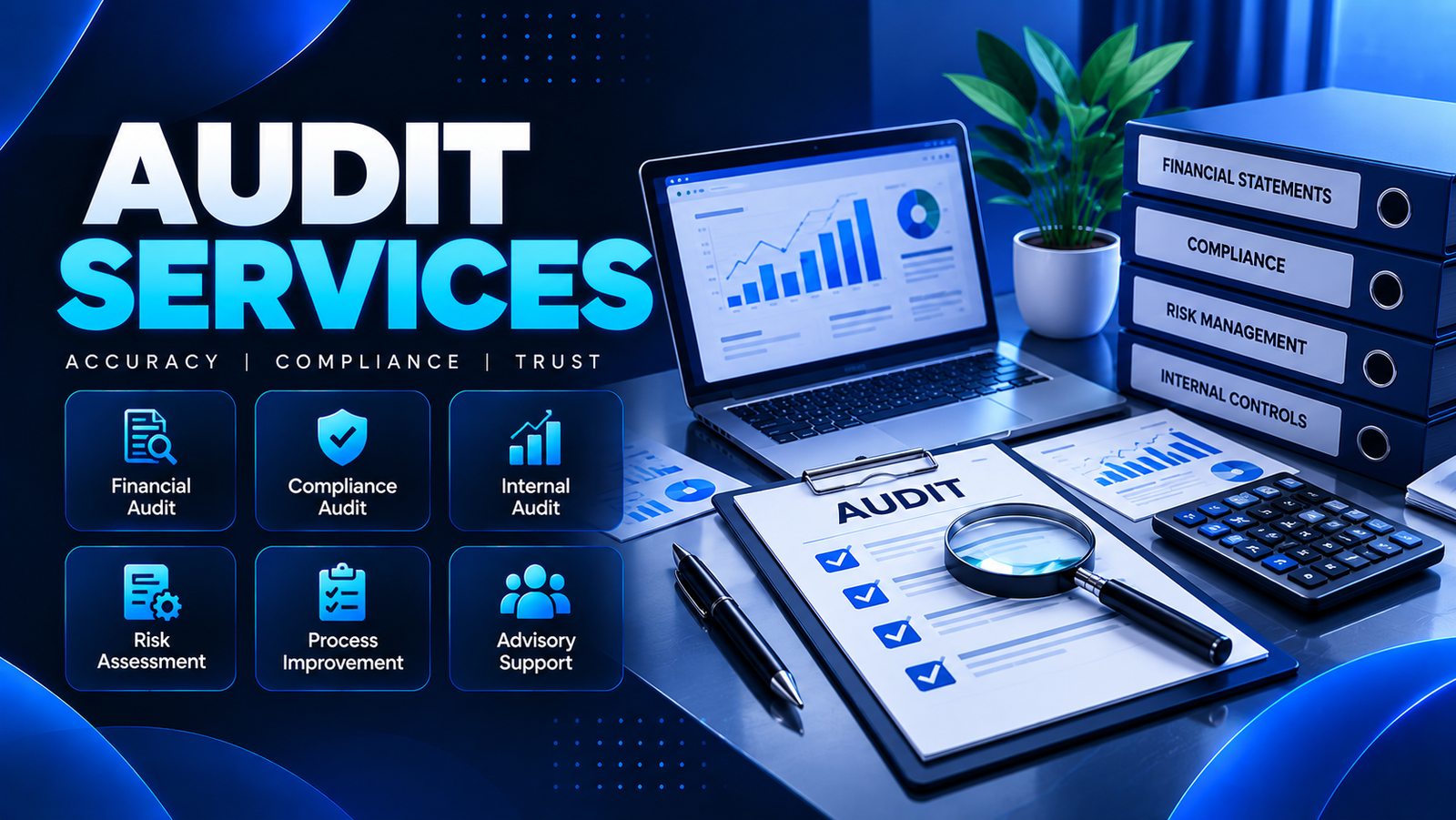 Professional audit services, internal controls and financial review support