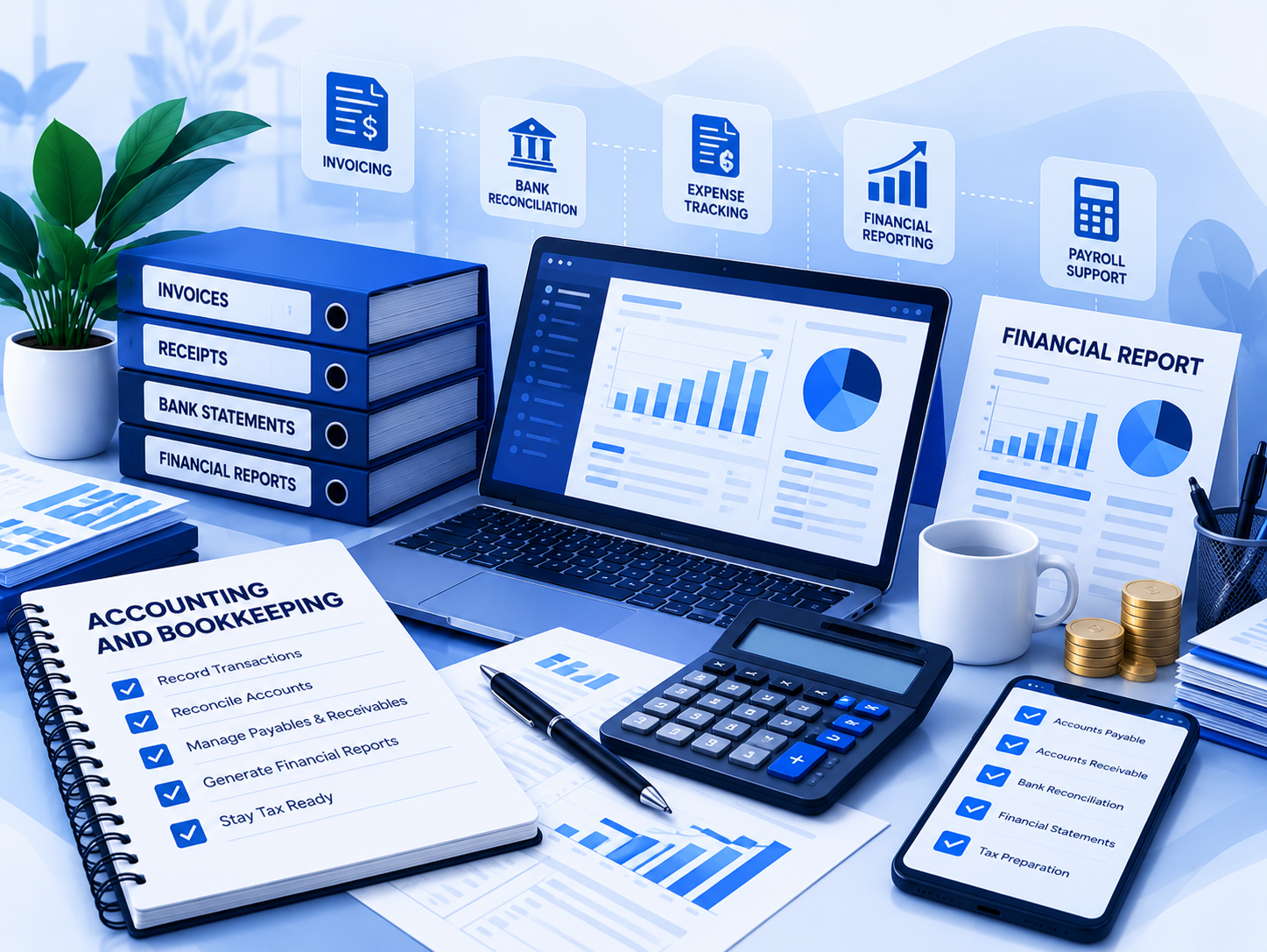 Professional accounting and bookkeeping services for businesses
